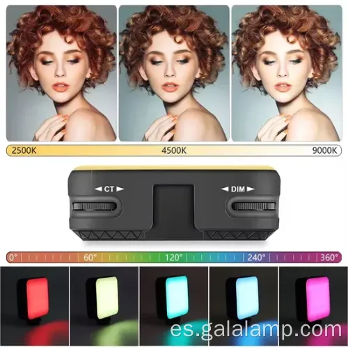 Luz selfie portátil para tomas de video de alta calidad